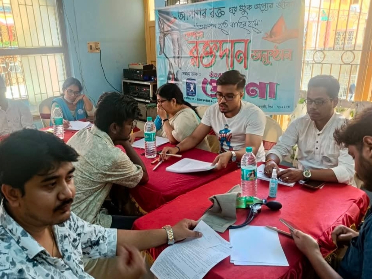 Uttarpara Prerana 10th Blood Donation camp